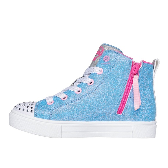 NWT Skechers Twinkle Toes Sparks Heart Pop Girls' Sneakers - Picture 3 of 6